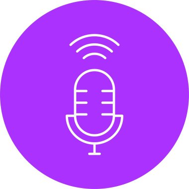 Ses Yardımcısı Satır Çemberi Simgesi