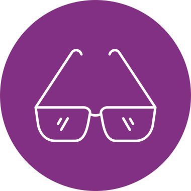 Gözlük Çizgisi Çemberi Simgesi