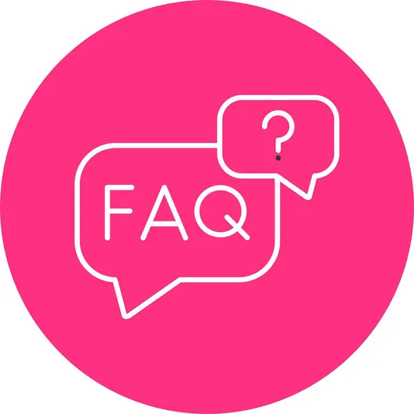 Faq Satır Çemberi Simgesi