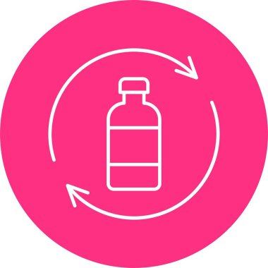 Şişe Geri Dönüşüm Hattı Çemberi Simgesi