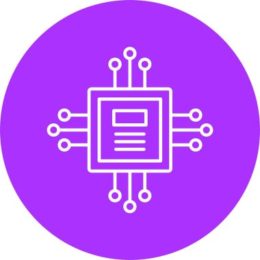 Çip Çizgisi Çemberi Simgesi