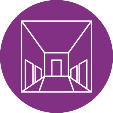 Koridor Çizgisi Çemberi Simgesi