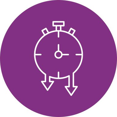 Zamanlayıcı Satırı Çemberi Simgesi