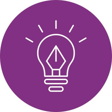 Düşünme Çizgisi Çemberi Simgesi