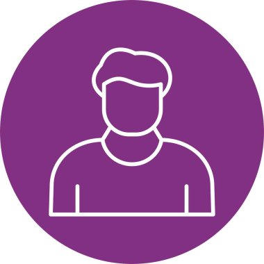 Ticari Kullanıcı Satır Çemberi Simgesi