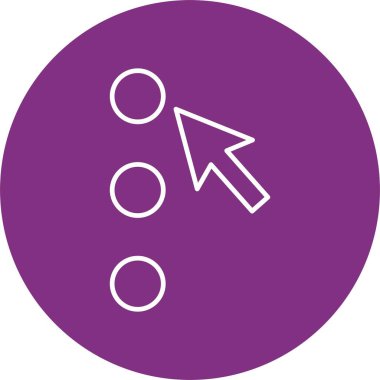 Seçenek Satırı Çemberi Simgesi