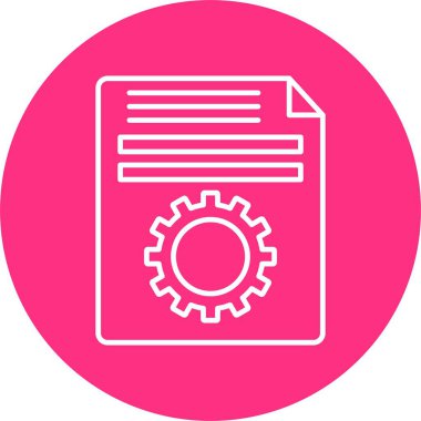 Ayarlar Satır Çemberi Simgesi