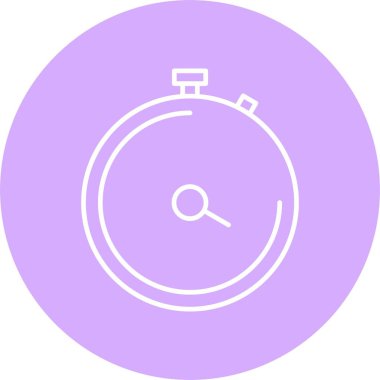 Stopwatch Satır Çemberi Simgesi