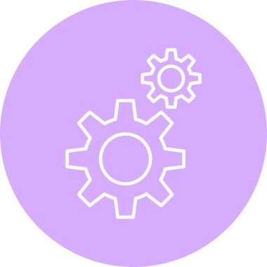 Vites Çizgisi Çemberi Simgesi