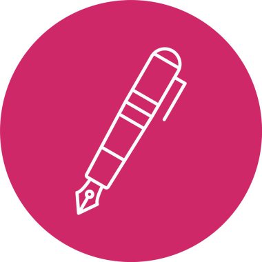 Dolma Kalem Satırı Çemberi Simgesi