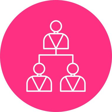 Hiyerarşi Satırı Çemberi Simgesi