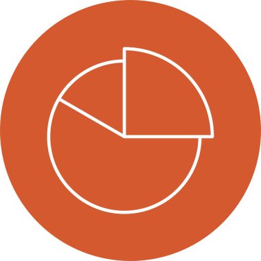 Grafik Çizgisi Çemberi Simgesi Turtası