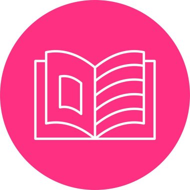 Hikaye Anlatım Satırı Çemberi Simgesi