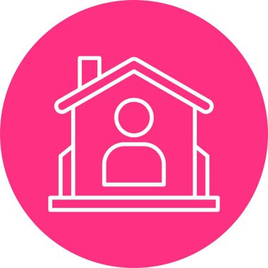 Yerleşik Kullanıcı Satırı Çemberi Simgesi