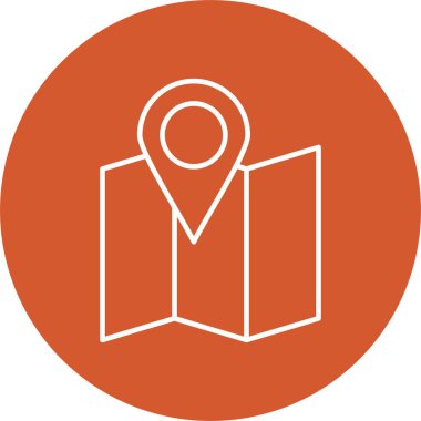 Harita Satırı Çemberi Simgesi