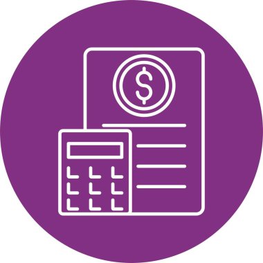 Bütçe Çizgisi Çemberi Simgesi