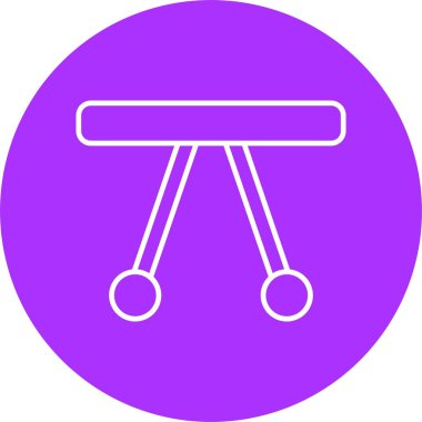 Sallanan Beşik Çizgisi Çemberi Simgesi