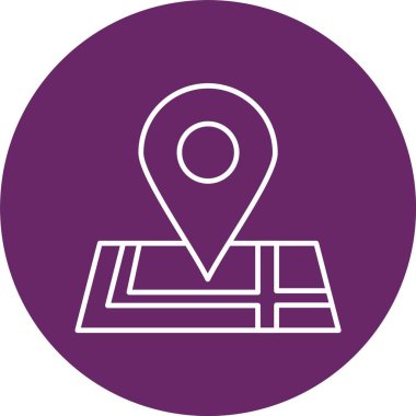 Harita Satırı Çemberi Simgesi