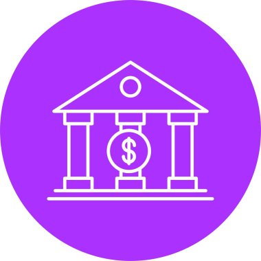 Banka Satırı Çemberi Simgesi
