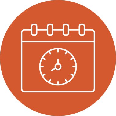 Saat ve Tarih Çemberi Simgesi