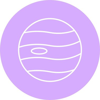 Gezegen Çizgisi Çemberi Simgesi