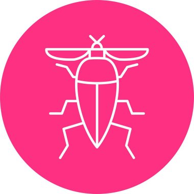 Böcek Çizgisi Çemberi Simgesi