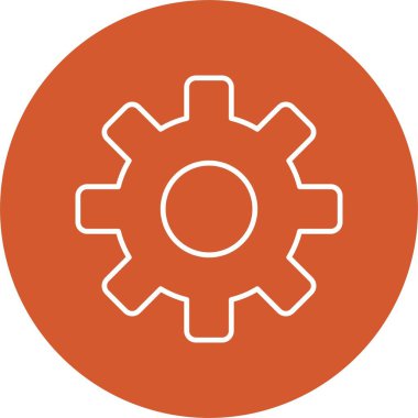 Vites Çizgisi Çemberi Simgesi