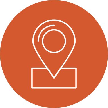 Harita Satırı Çemberi Simgesi