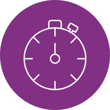 Stopwatch Satır Çemberi Simgesi