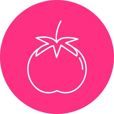 Domates Çizgisi Çemberi Simgesi