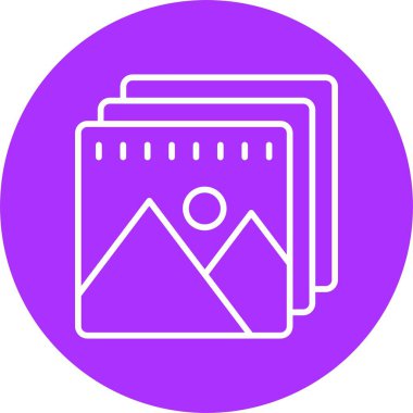 Resim Satırı Çemberi Simgesi