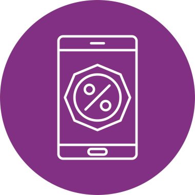 İndirimli Satır Çemberi Simgesi