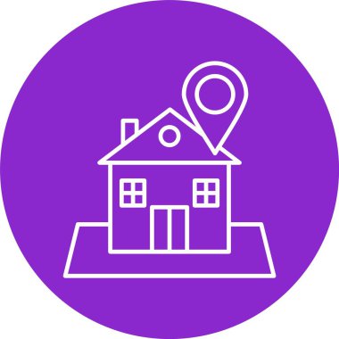 Konum Satırı Çemberi Simgesi