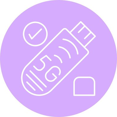 Kullanıcı Çubuğu Satırı Çemberi Simgesi