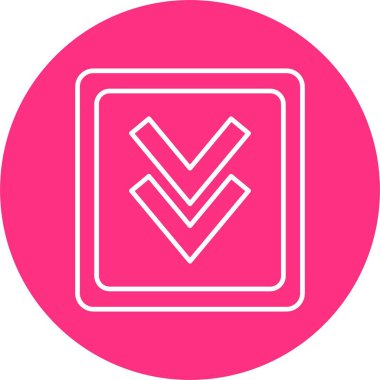 Alt Satır Çemberi Simgesi