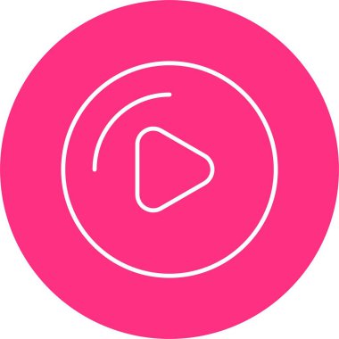 Düğme Satırı Çemberi Simgesini Çal