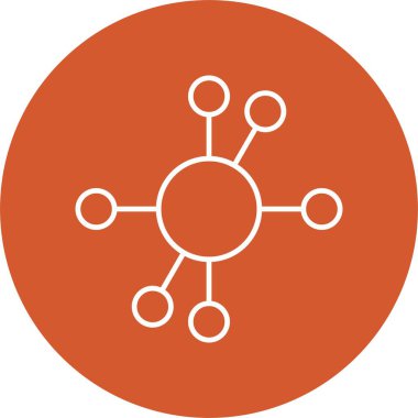 Diyagram Çizgisi Çemberi Simgesi