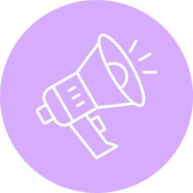 Hoparlör Hattı Çemberi Simgesi