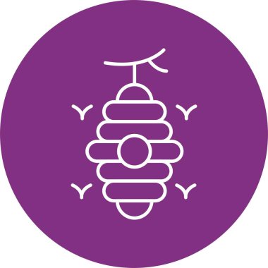 Arı Kovanı Satırı Çemberi Simgesi