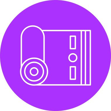 Kumaş Çizgisi Çemberi Simgesi