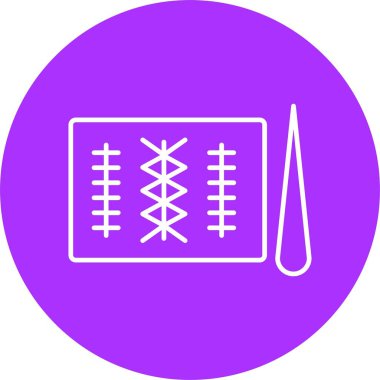 Dikiş Çizgisi Çemberi Simgesi