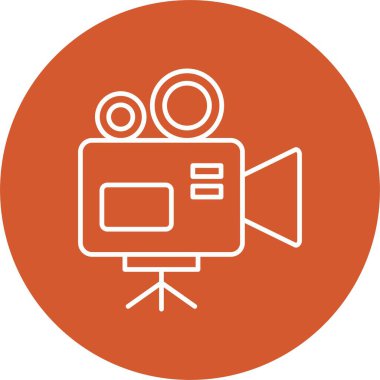 Video Kamera Hattı Çemberi Simgesi