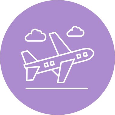 Seyahat Çizgisi Çemberi Simgesi