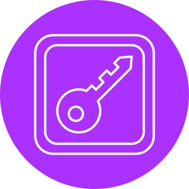 Anahtar Satırı Çemberi Simgesi