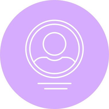 Profil Satırı Çemberi Simgesi