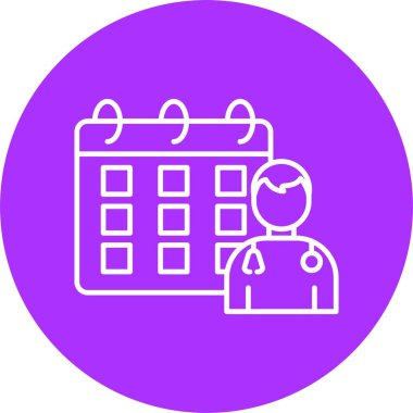 Takvim Satırı Çemberi Simgesi