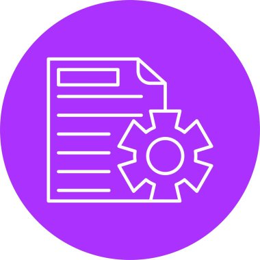 Rapor Satırı Çemberi Simgesi