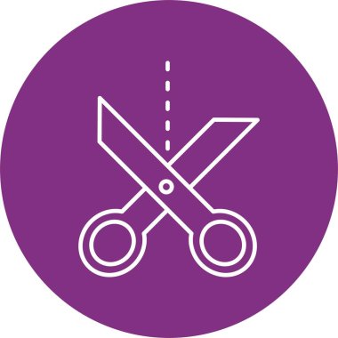 Makas Çizgisi Çemberi Simgesi