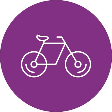 Bisiklet Satırı Çemberi Simgesi