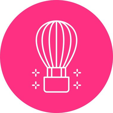 Sıcak Hava Balon Hattı Çemberi Simgesi